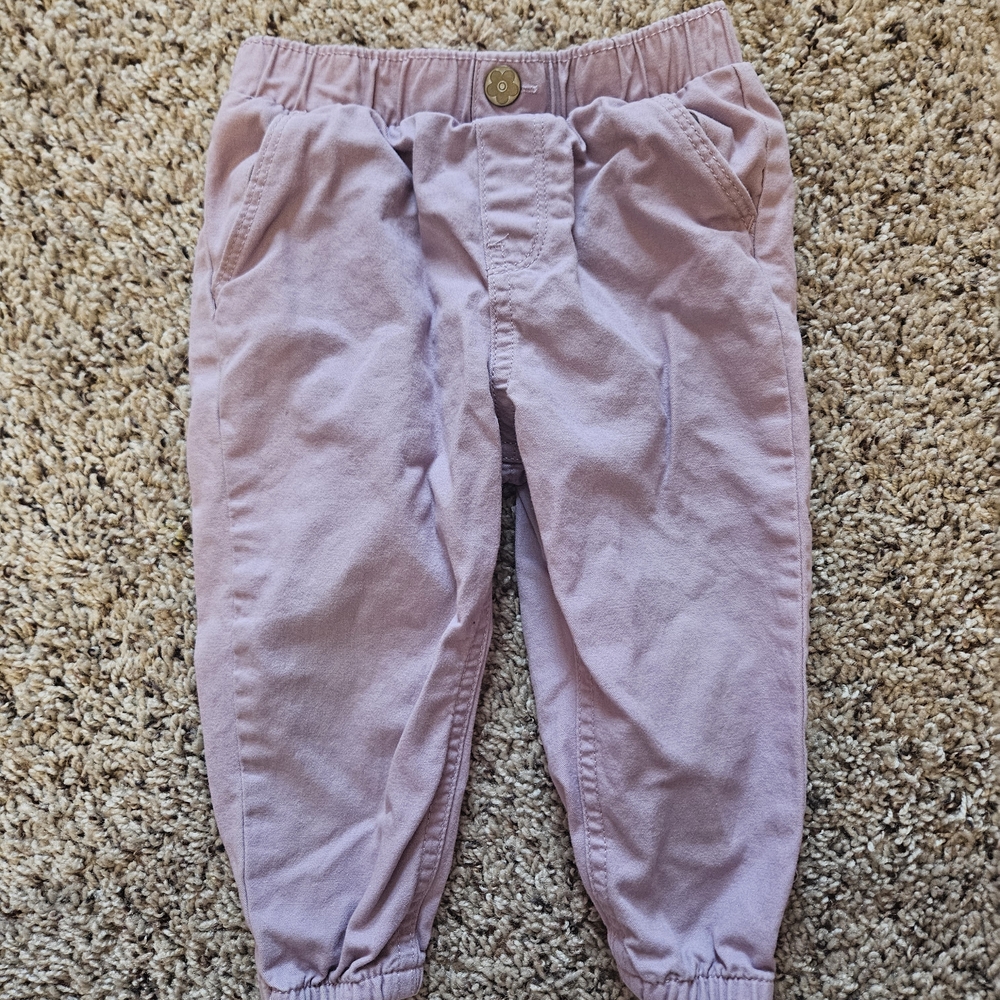 Garanimals Light Pink Elastic-Waist Jogger Pants